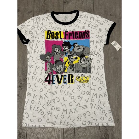 Disney Parks Goof Troop Best Friends 4Ever T-Shirt Adult Size Medium - Picture 1 of 2